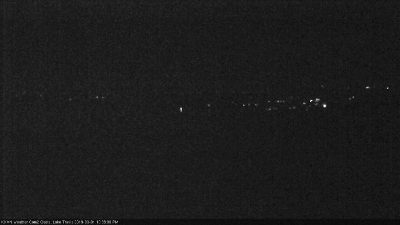 Lake Travis webcam, March 1, 2019 9:40 PM CT