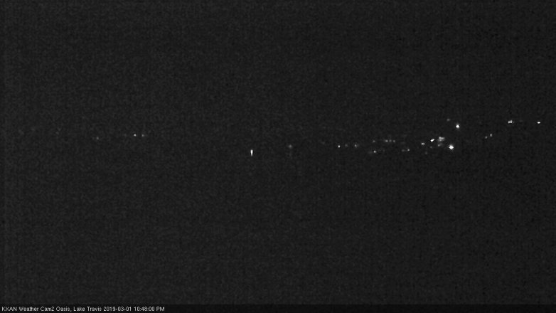 Lake Travis webcam, March 1, 2019 9:50 PM CT