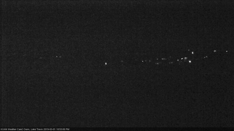 Lake Travis webcam, March 1, 2019 9:55 PM CT