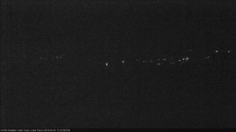 Lake Travis webcam, March 1, 2019 10:25 PM CT