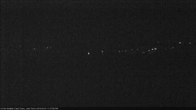 Lake Travis webcam, March 1, 2019 10:40 PM CT