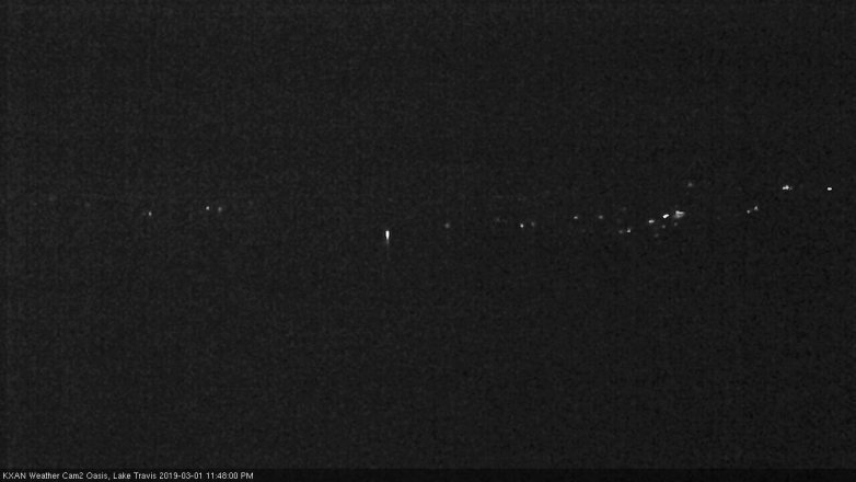 Lake Travis webcam, March 1, 2019 10:50 PM CT