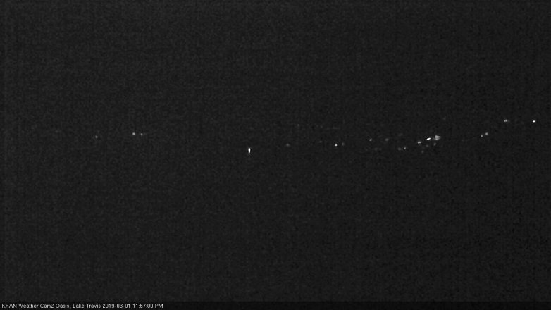 Lake Travis webcam, March 1, 2019 11:00 PM CT