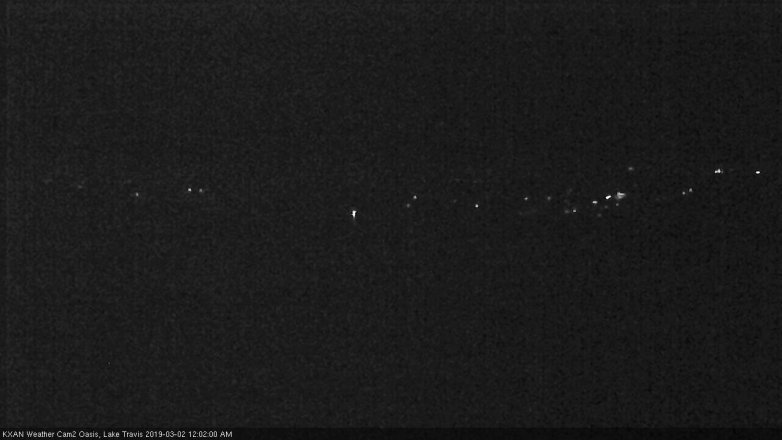 Lake Travis webcam, March 1, 2019 11:05 PM CT