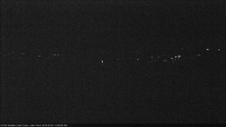 Lake Travis webcam, March 1, 2019 11:10 PM CT