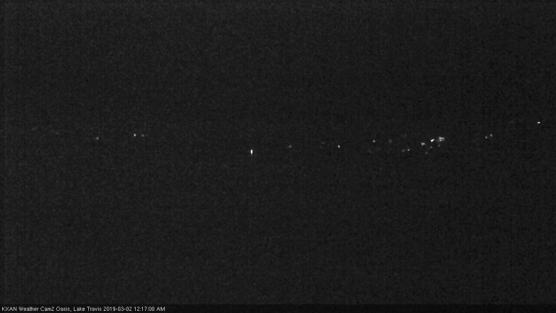 Lake Travis webcam, March 1, 2019 11:20 PM CT