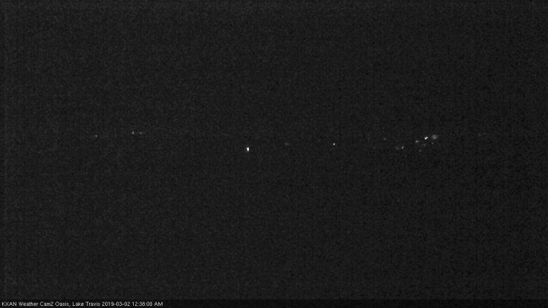 Lake Travis webcam, March 1, 2019 11:40 PM CT