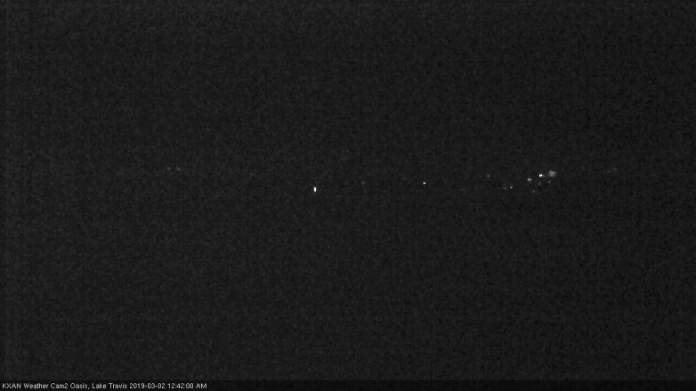 Lake Travis webcam, March 1, 2019 11:45 PM CT