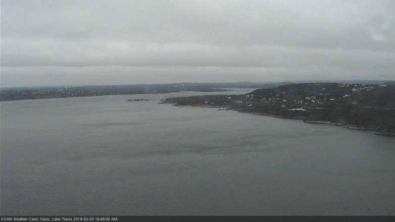 Lake Travis webcam, March 3, 2019 9:50 AM CT