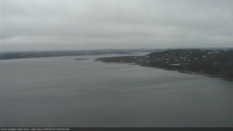 Lake Travis webcam, March 3, 2019 9:55 AM CT