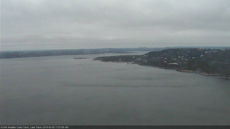 Lake Travis webcam, March 3, 2019 11:00 AM CT
