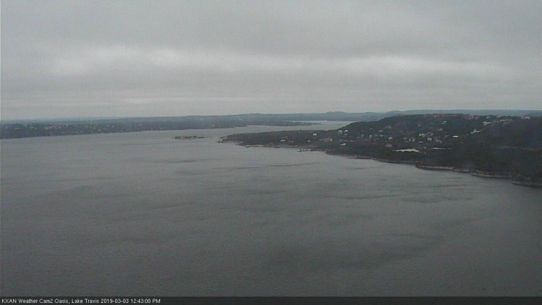 Lake Travis webcam, March 3, 2019 11:45 AM CT