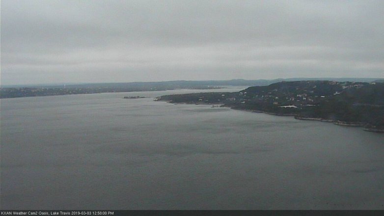 Lake Travis webcam, March 3, 2019 12:00 PM CT