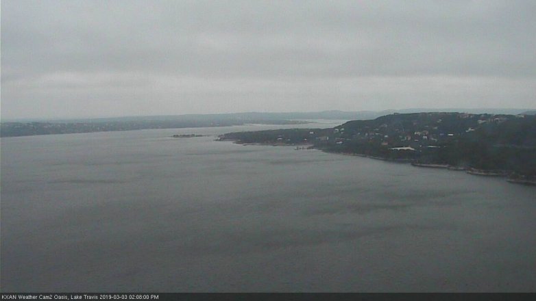 Lake Travis webcam, March 3, 2019 1:10 PM CT