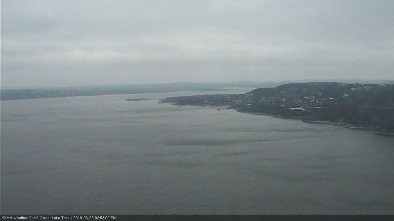 Lake Travis webcam, March 3, 2019 1:55 PM CT