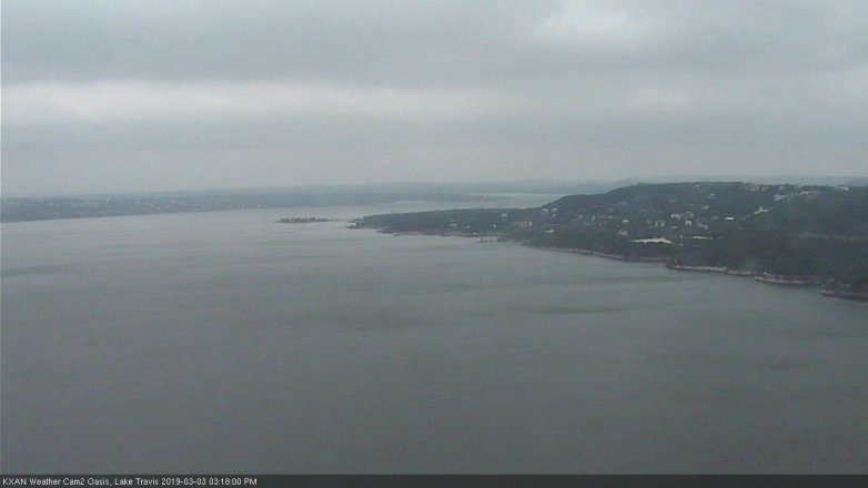 Lake Travis webcam, March 3, 2019 2:20 PM CT