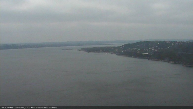 Lake Travis webcam, March 3, 2019 3:45 PM CT