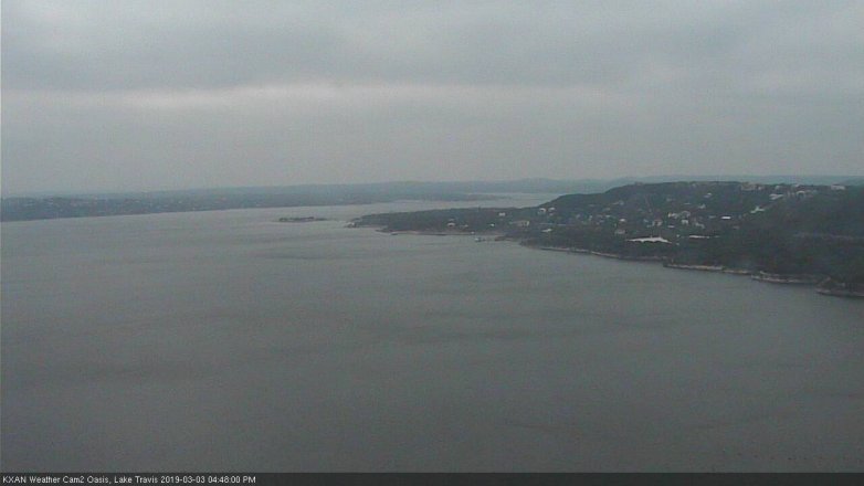 Lake Travis webcam, March 3, 2019 3:50 PM CT