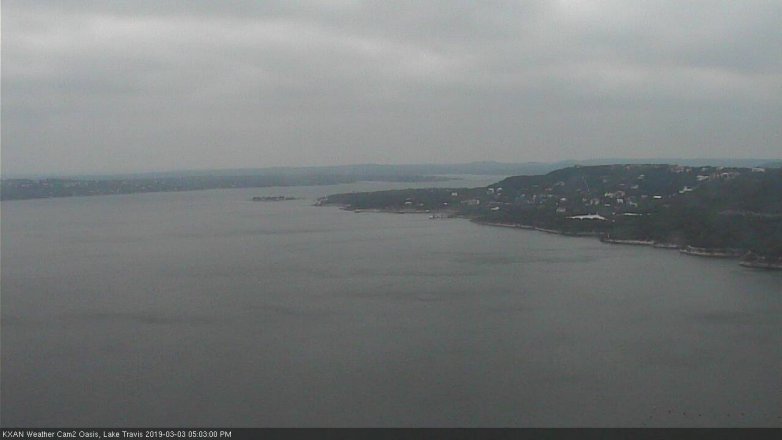 Lake Travis webcam, March 3, 2019 4:05 PM CT
