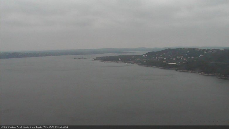 Lake Travis webcam, March 3, 2019 4:15 PM CT