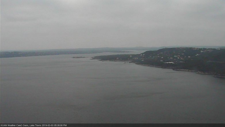 Lake Travis webcam, March 3, 2019 4:40 PM CT