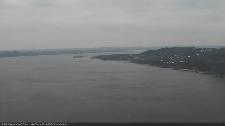 Lake Travis webcam, March 3, 2019 4:45 PM CT