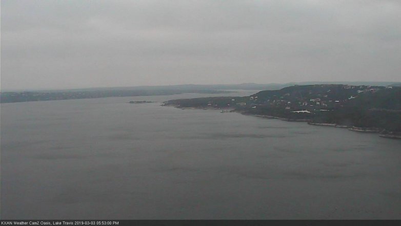 Lake Travis webcam, March 3, 2019 4:55 PM CT