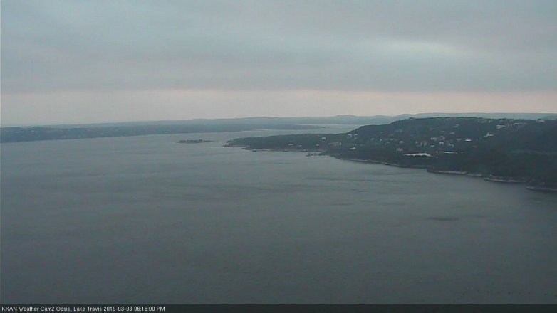 Lake Travis webcam, March 3, 2019 5:20 PM CT