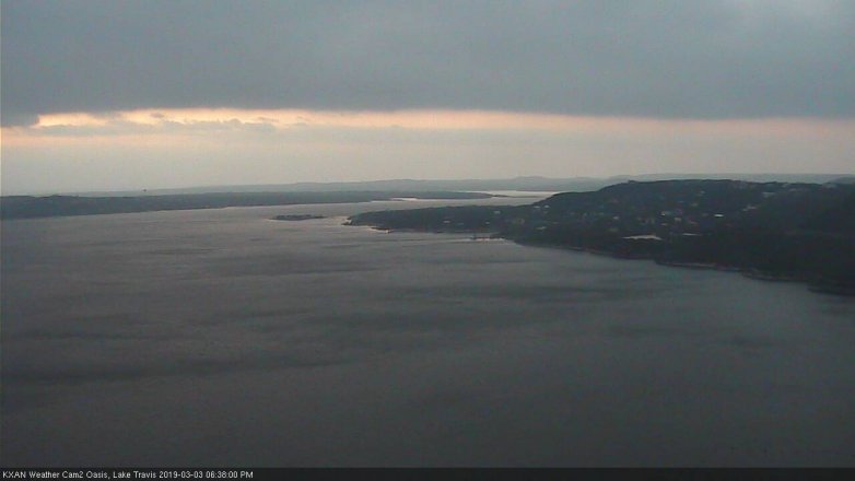 Lake Travis webcam, March 3, 2019 5:40 PM CT