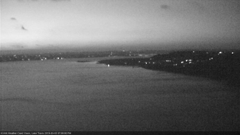 Lake Travis webcam, March 3, 2019 6:10 PM CT
