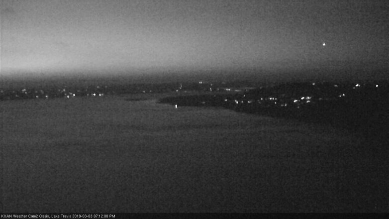 Lake Travis webcam, March 3, 2019 6:15 PM CT