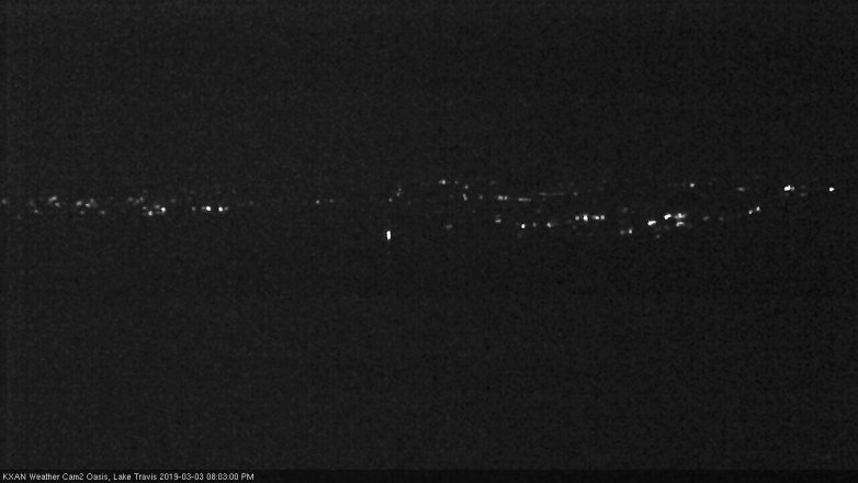 Lake Travis webcam, March 3, 2019 7:05 PM CT