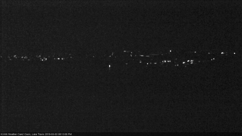 Lake Travis webcam, March 3, 2019 7:15 PM CT