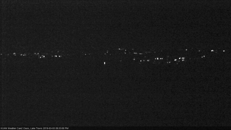 Lake Travis webcam, March 3, 2019 8:35 PM CT