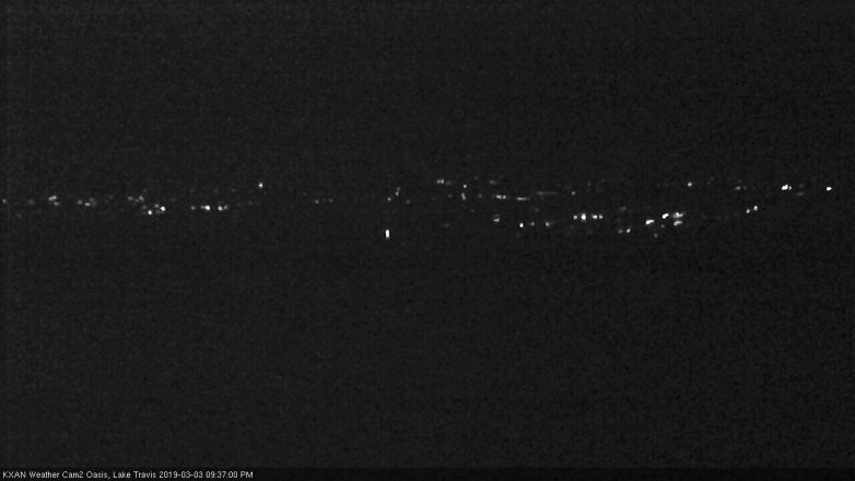 Lake Travis webcam, March 3, 2019 8:40 PM CT