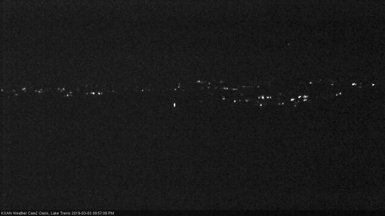 Lake Travis webcam, March 3, 2019 9:00 PM CT