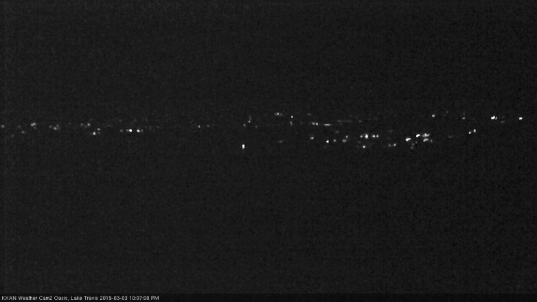 Lake Travis webcam, March 3, 2019 9:10 PM CT