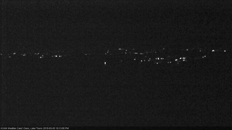 Lake Travis webcam, March 3, 2019 9:15 PM CT