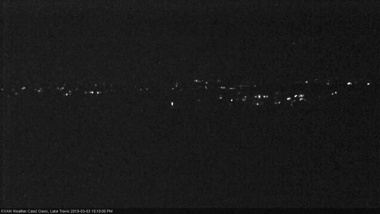 Lake Travis webcam, March 3, 2019 9:20 PM CT