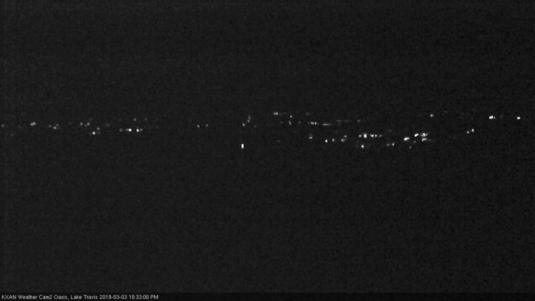 Lake Travis webcam, March 3, 2019 9:35 PM CT