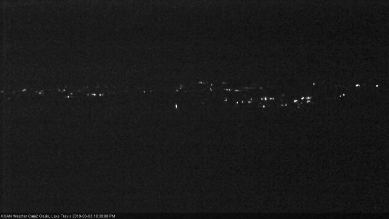 Lake Travis webcam, March 3, 2019 9:40 PM CT