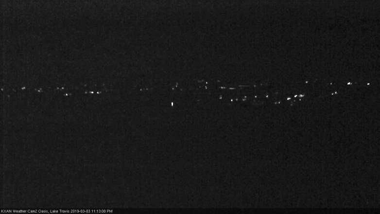 Lake Travis webcam, March 3, 2019 10:15 PM CT