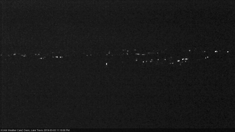 Lake Travis webcam, March 3, 2019 10:20 PM CT