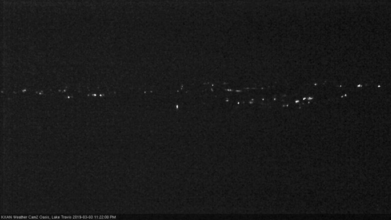 Lake Travis webcam, March 3, 2019 10:25 PM CT