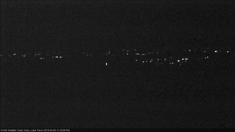 Lake Travis webcam, March 3, 2019 10:35 PM CT