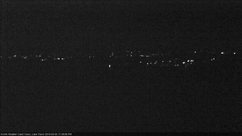 Lake Travis webcam, March 3, 2019 10:40 PM CT
