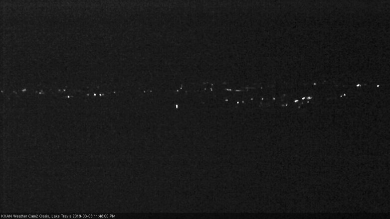 Lake Travis webcam, March 3, 2019 10:50 PM CT