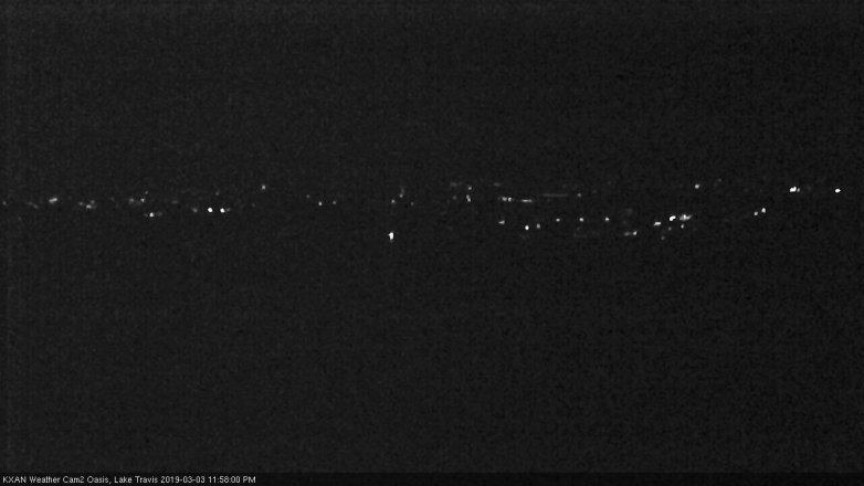 Lake Travis webcam, March 3, 2019 11:00 PM CT