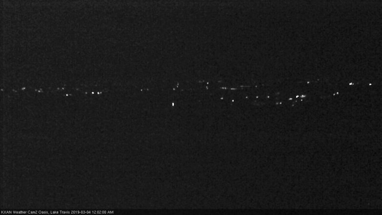 Lake Travis webcam, March 3, 2019 11:05 PM CT