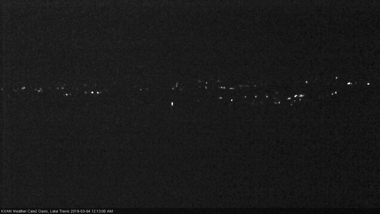 Lake Travis webcam, March 3, 2019 11:15 PM CT